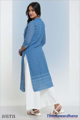 Aura Embroidered Kurtha Top