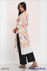 Aura Embroidered Kurtha Top