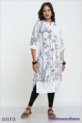 Aura Embroidered Kurtha Top