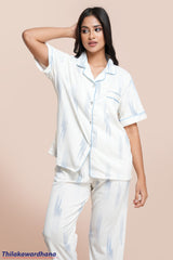Printed 3pcs Pijama Kit - Free Size