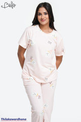 Printed 2pcs Pijama Kit