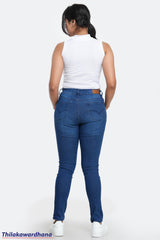 Mid Waist Mid Washed Jean