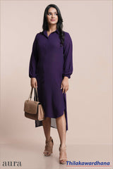 Aura Long Sleeve Shift Dress