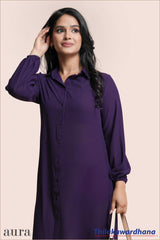 Aura Long Sleeve Shift Dress