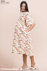 Tendenza Flutter Sleeve Maternity Dress