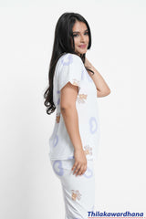 Printed 2pcs Pijama Kit