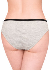 High-Waisted Scalloped Trim Brief