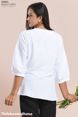 Tendenza Buttoned Up Embroidered Maternity Shirt