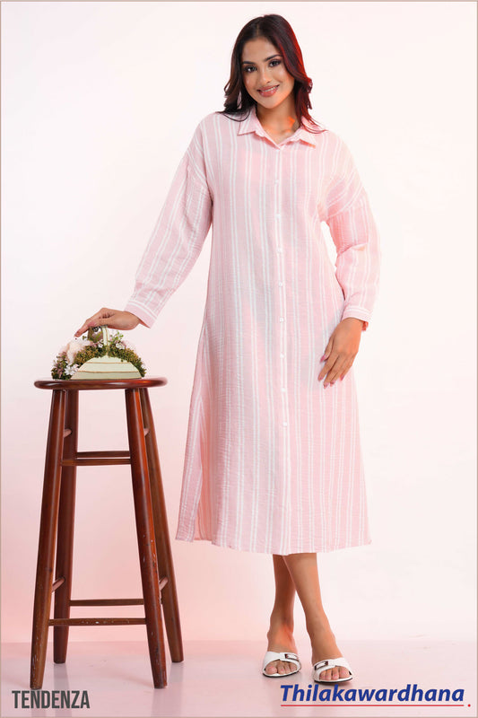 Tendenza Striped Shirt Dress