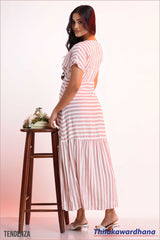 Tendenza Batwing Sleeve Maxi Dress