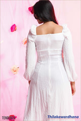 Tendenza Square Neck Elegant Maxi Dress