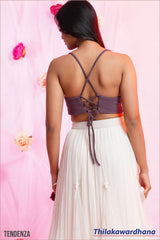 Tendenza Strap Back Tie Cami Top