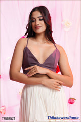 Tendenza Strap Back Tie Cami Top