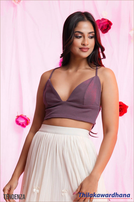 Tendenza Strap Back Tie Cami Top