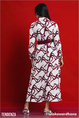 Tendenza Waist Belted Elegant Maxi Dress