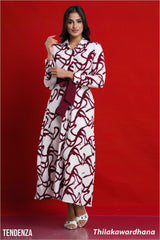 Tendenza Waist Belted Elegant Maxi Dress