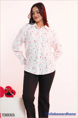 Tendenza Long Sleeve Printed Shirt