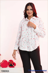 Tendenza Long Sleeve Printed Shirt