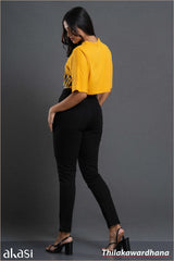 Akasi High Waist Black Jean