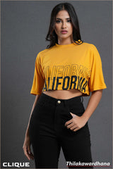 Tendenza Printed Crop Tee
