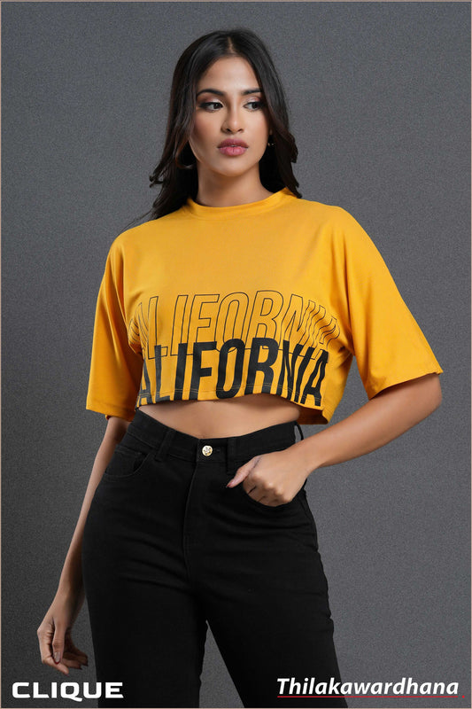 Tendenza Printed Crop Tee