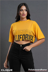 Tendenza Printed Crop Tee