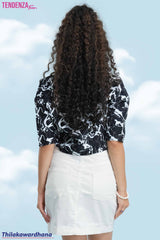 Tendenza Teen Printed Crop Top