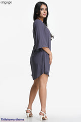 Aura Flared Sleeve Shift Dress