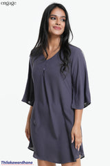 Aura Flared Sleeve Shift Dress