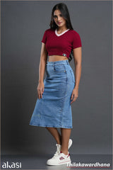 Akasi Streetline Midi Skirt