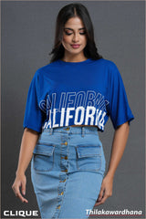 Tendenza Printed Crop Tee