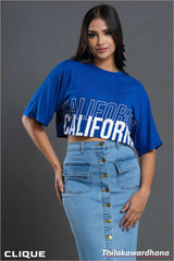 Tendenza Printed Crop Tee