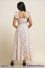 Twilight Floral Serenity Maxi Dress