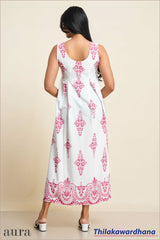 Aura Rose Ivory Midi Dress