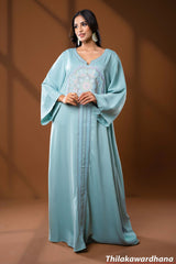 Aqua Serenity Kaftan Dress
