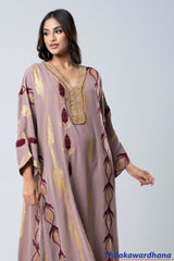 Empress Pattern Kaftan Maxi Dress