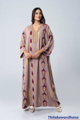 Empress Pattern Kaftan Maxi Dress