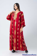 Empress Pattern Kaftan Maxi Dress