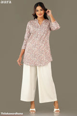 Aura Printed Kurtha Top