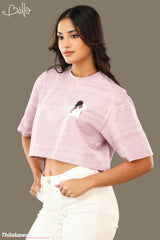 Bella Dropped Shoulder Crop Tee