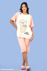 Printed 2pcs Pijama Kit