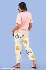 Printed 2pcs Pijama Kit