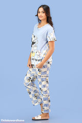 Printed 3pcs Pijama Kit