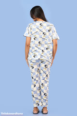 Printed 3pcs Pijama Kit