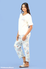 Printed 2pcs Pijama Kit