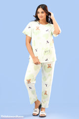 Printed 2pcs Pijama Kit