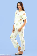 Printed 2pcs Pijama Kit