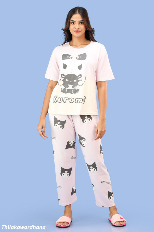 Printed 2pcs Pijama Kit