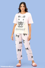 Printed 2pcs Pijama Kit