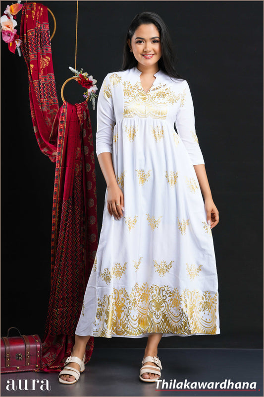 Aura Golden Grace Maxi Dress